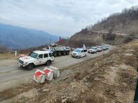 ICRC convoy moves freely along Azerbaijan's Lachin-Khankendi road (PHOTO)