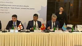 Signing ceremony for document on transit facilitation along 'East-West' Corridor takes place in Baku (PHOTO)