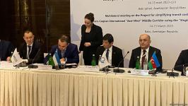 Signing ceremony for document on transit facilitation along 'East-West' Corridor takes place in Baku (PHOTO)