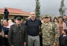Heartfelt meeting of President Ilham Aliyev and First Lady Mehriban Aliyeva with residents of Talish village (PHOTO)