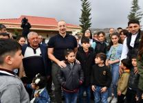 President Ilham Aliyev, First Lady Mehriban Aliyeva visit Tartar district (PHOTO/VIDEO)