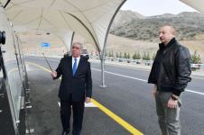 President Ilham Aliyev attends opening of Talish-Tapgaragoyunlu-Gashalti sanatorium road (PHOTO/VIDEO)