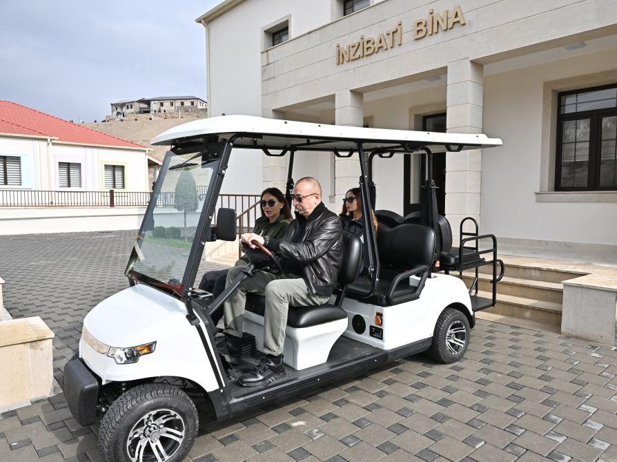 President Ilham Aliyev, First Lady Mehriban Aliyeva visit Tartar district (PHOTO/VIDEO)