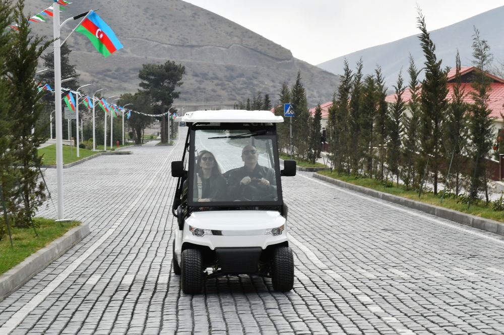 President Ilham Aliyev, First Lady Mehriban Aliyeva visit Tartar district (PHOTO/VIDEO)