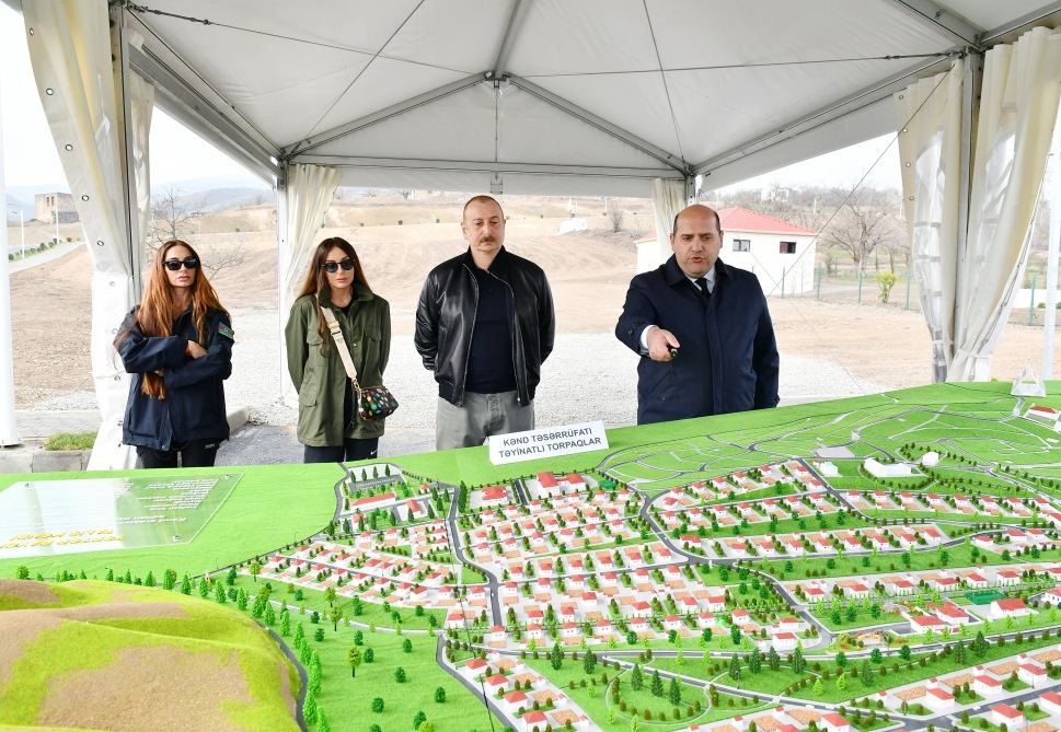 President Ilham Aliyev, First Lady Mehriban Aliyeva visit Tartar district (PHOTO/VIDEO)