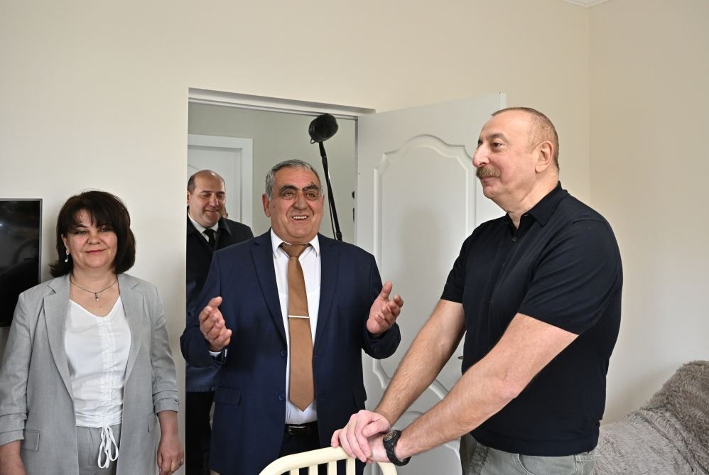 President Ilham Aliyev, First Lady Mehriban Aliyeva visit Tartar district (PHOTO/VIDEO)