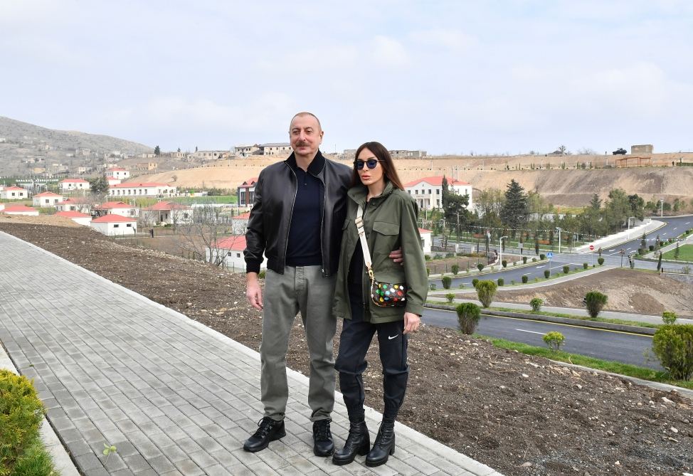 President Ilham Aliyev, First Lady Mehriban Aliyeva visit Tartar district (PHOTO/VIDEO)