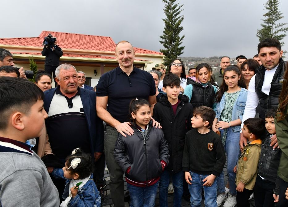 President Ilham Aliyev, First Lady Mehriban Aliyeva visit Tartar district (PHOTO/VIDEO)