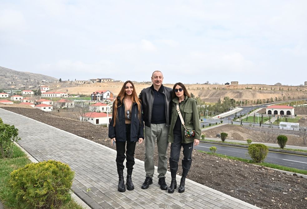 President Ilham Aliyev, First Lady Mehriban Aliyeva visit Tartar district (PHOTO/VIDEO)