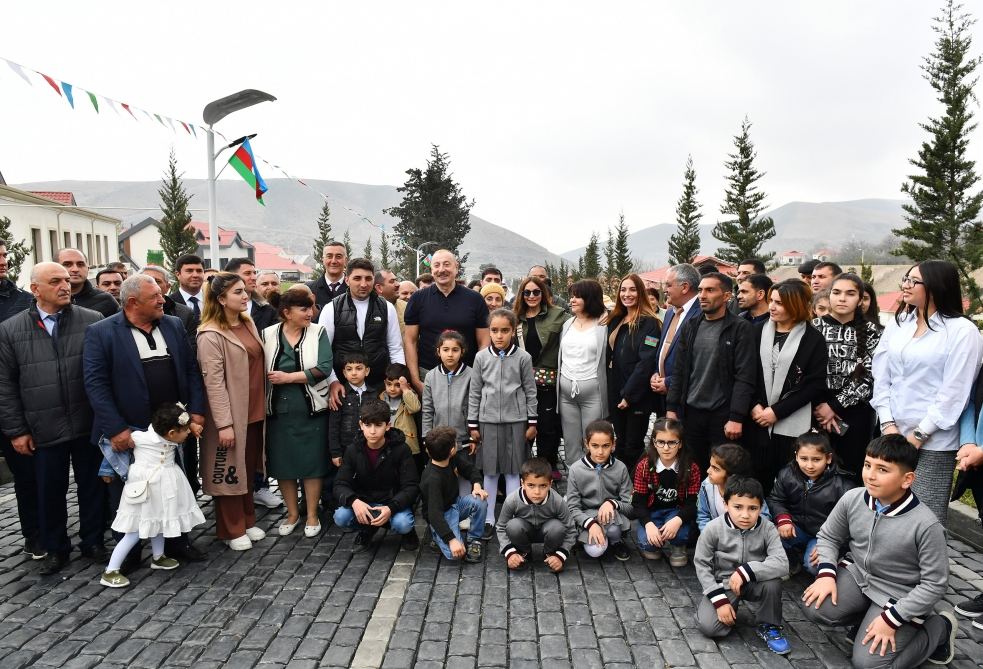 President Ilham Aliyev, First Lady Mehriban Aliyeva visit Tartar district (PHOTO/VIDEO)