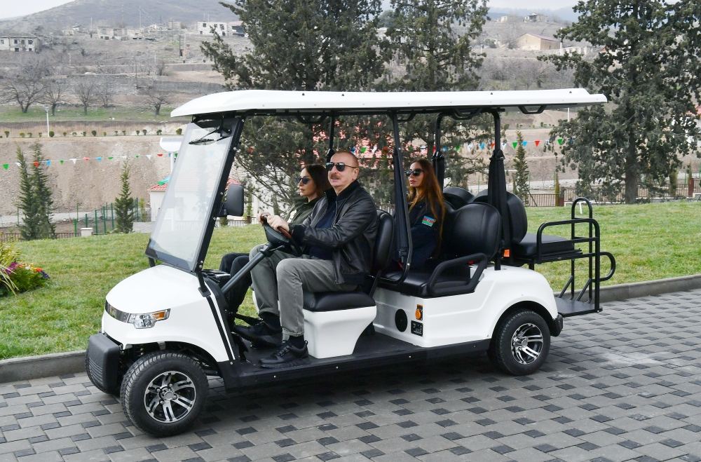 President Ilham Aliyev, First Lady Mehriban Aliyeva visit Tartar district (PHOTO/VIDEO)