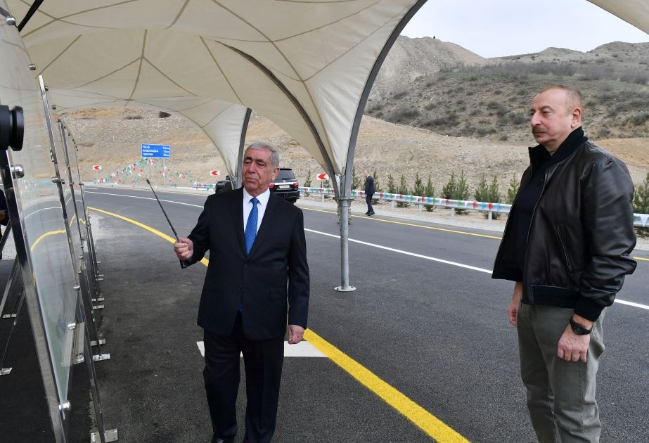 President Ilham Aliyev attends opening of Talish-Tapgaragoyunlu-Gashalti sanatorium road (PHOTO/VIDEO)