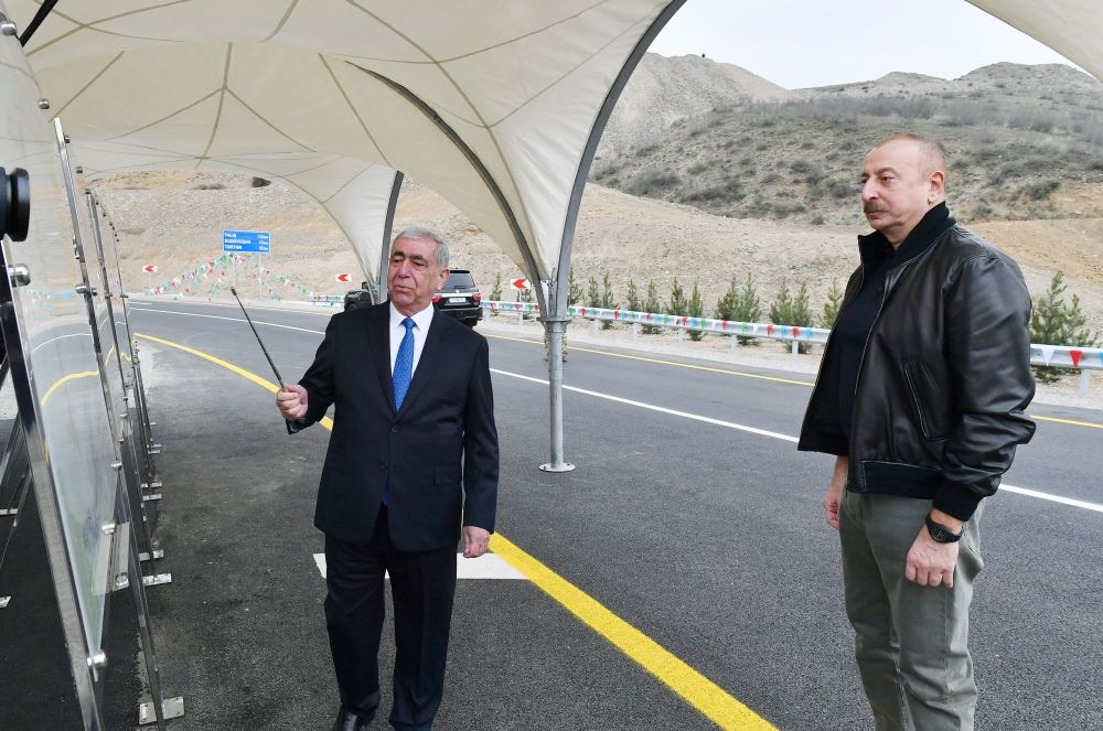 President Ilham Aliyev attends opening of Talish-Tapgaragoyunlu-Gashalti sanatorium road (PHOTO/VIDEO)