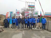 Peaceful protest of Azerbaijani eco-activists continues on Lachin-Khankendi road (PHOTO)