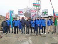 Peaceful protest of Azerbaijani eco-activists continues on Lachin-Khankendi road (PHOTO)