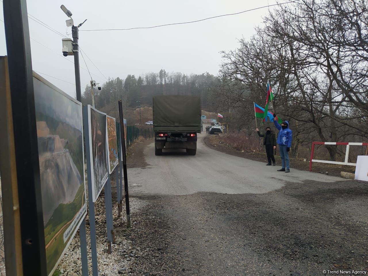 Convoy of Russian peacekeepers moves freely along Azerbaijan's Lachin-Khankendi road (PHOTO)