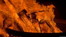 Festive bonfire was lit in Azerbaijan's Terter village