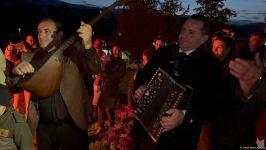 Festive bonfire was lit in Azerbaijan's Terter village
