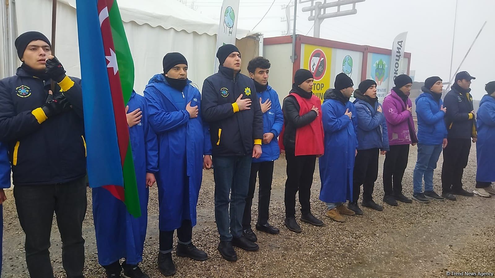 Peaceful protest of Azerbaijani eco-activists continues on Lachin-Khankendi road (PHOTO)