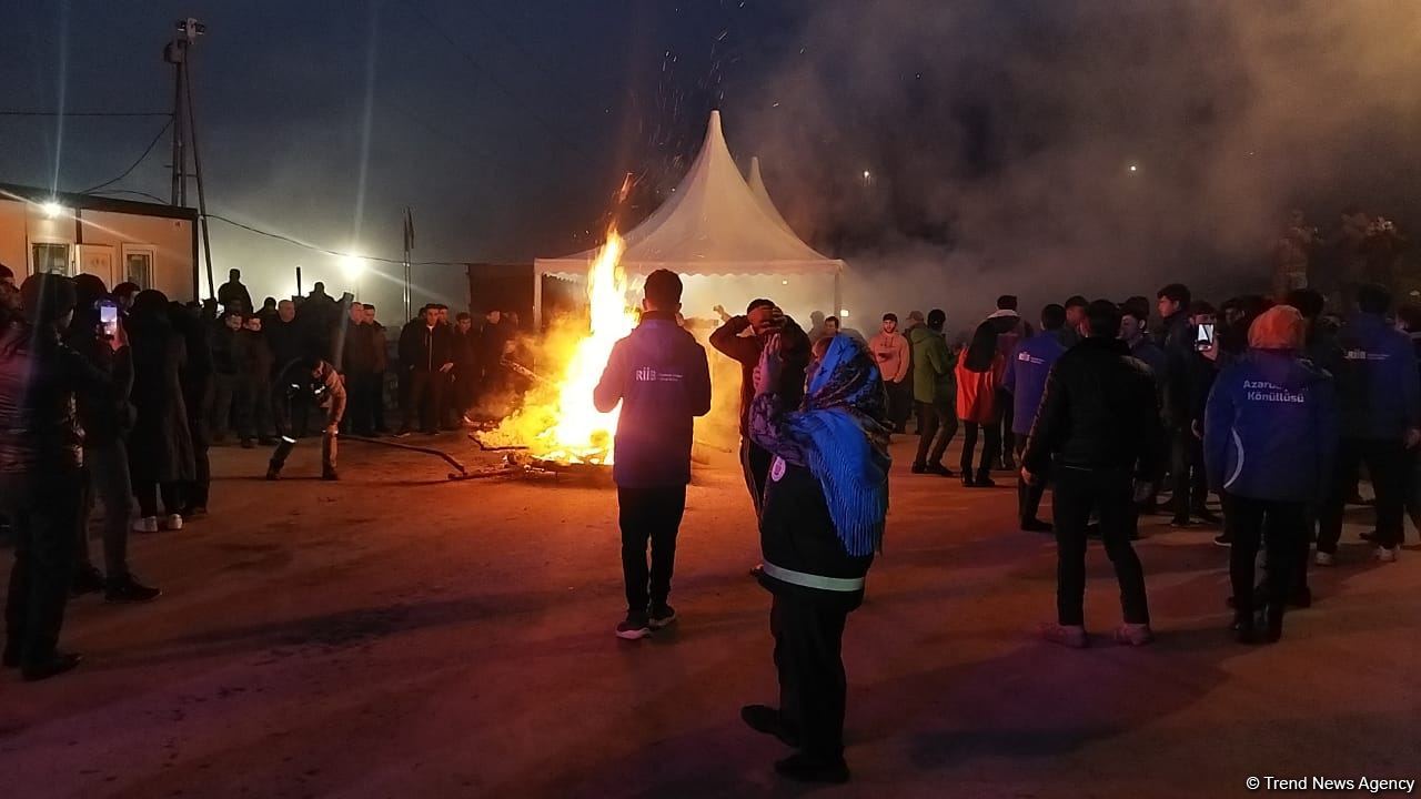 Festive bonfire lit in Azerbaijan’s Shusha