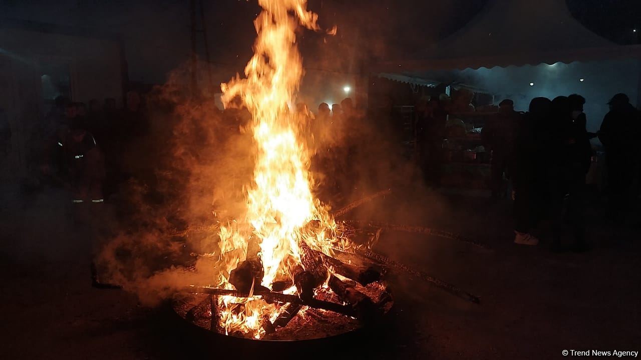 Festive bonfire lit in Azerbaijan’s Shusha