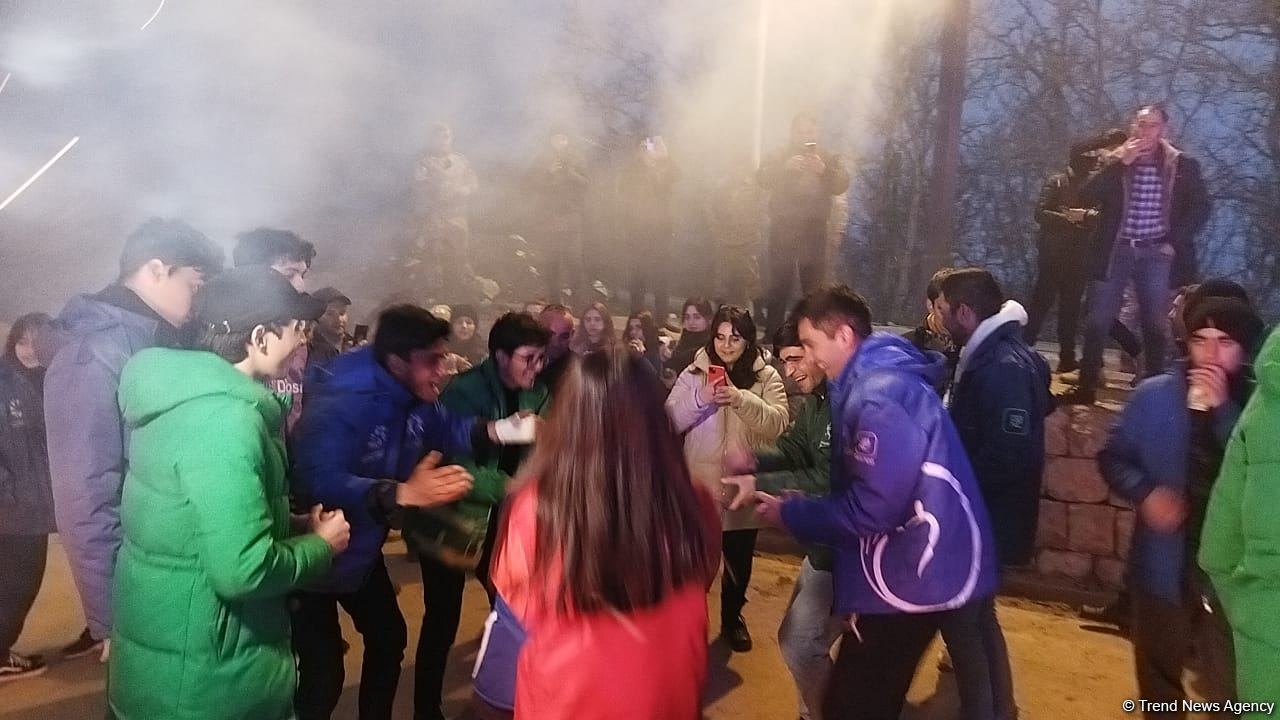Festive bonfire lit in Azerbaijan’s Shusha