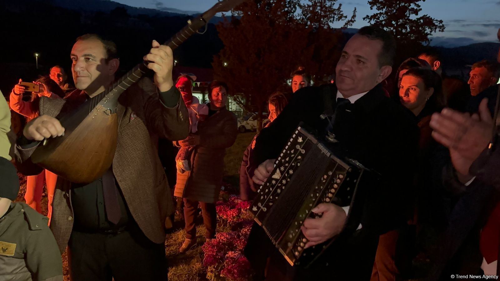 Festive bonfire was lit in Azerbaijan's Terter village