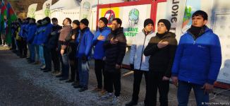 Peaceful protest of Azerbaijani eco-activists continues on Lachin-Khankendi road (PHOTO)