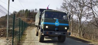 Convoy of Russian peacekeepers moves freely along Azerbaijan's Lachin-Khankendi road (PHOTO)
