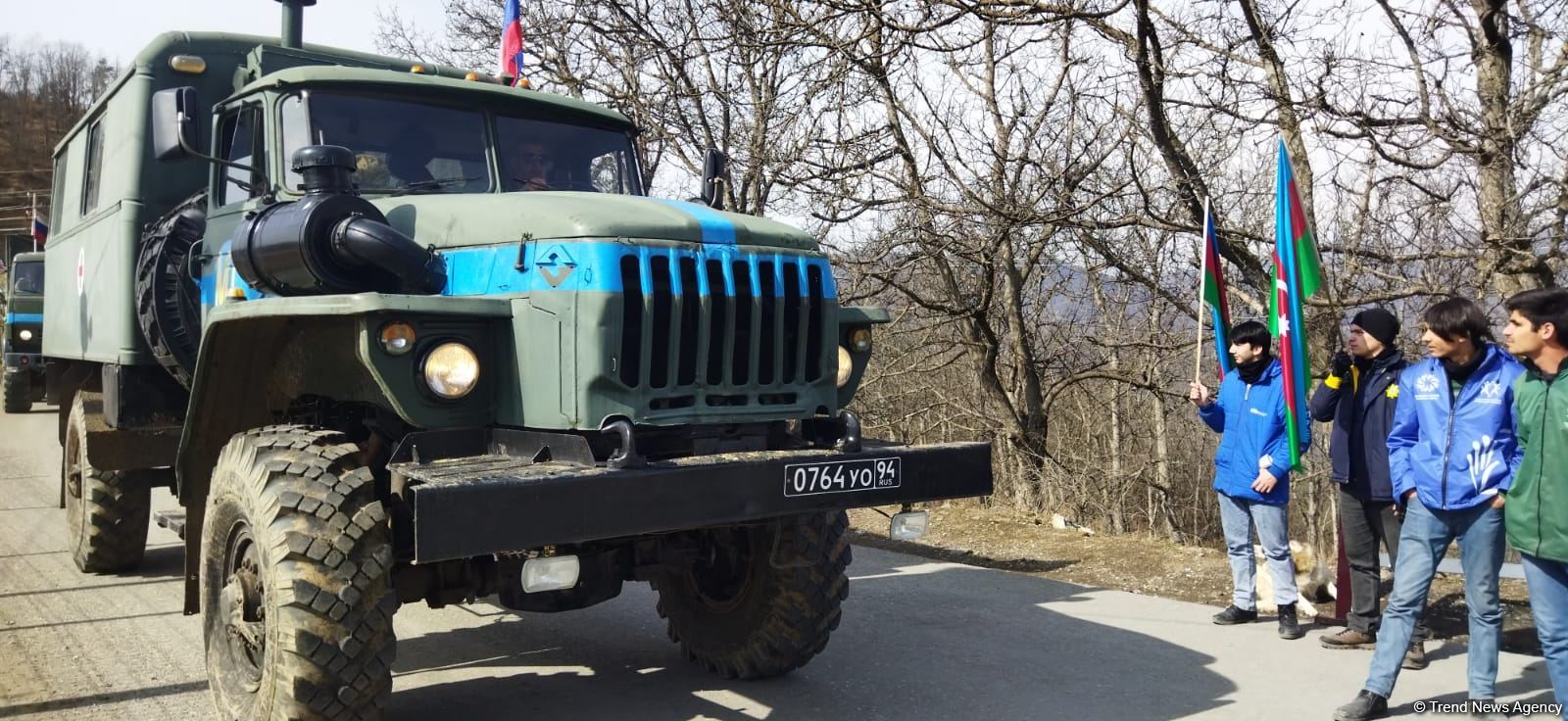 Convoy of Russian peacekeepers moves freely along Azerbaijan's Lachin-Khankendi road (PHOTO)