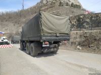 Another convoy of Russian peacekeepers moves freely along Azerbaijan's Lachin-Khankendi road (PHOTO)