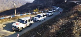 ICRC vehicles move freely along Azerbaijan's Lachin-Khankendi road (PHOTO)