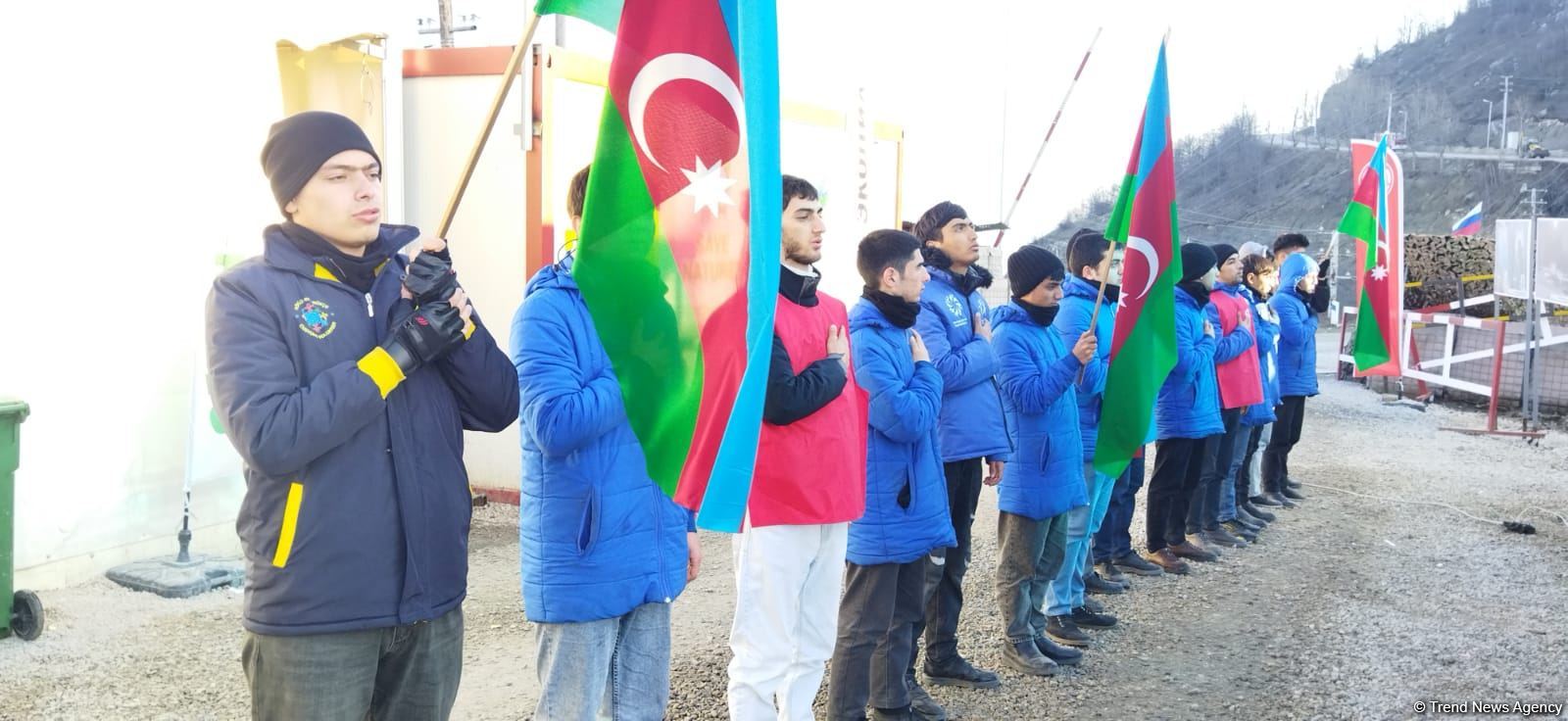 Peaceful protest of Azerbaijani eco-activists continues on Lachin-Khankendi road (PHOTO)