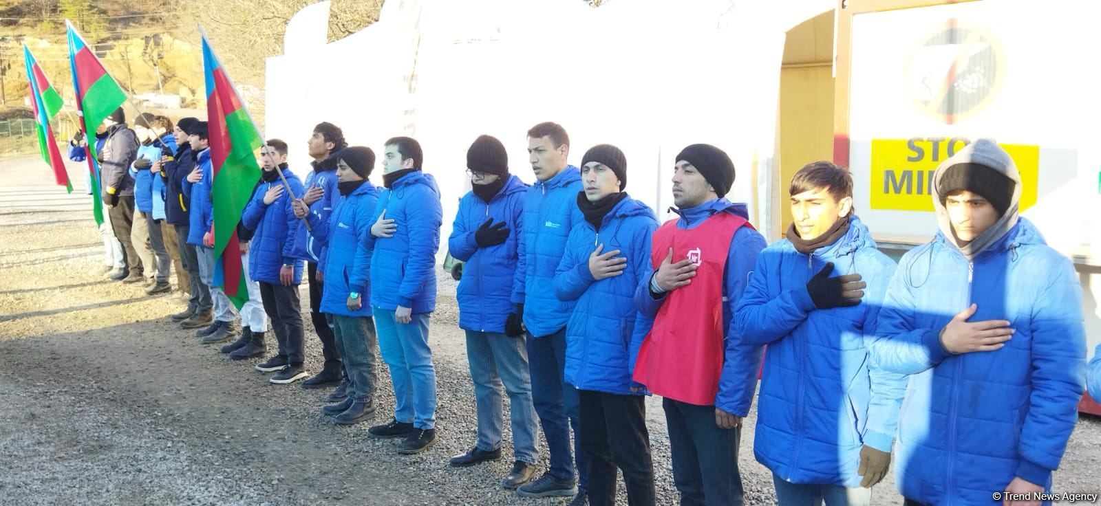 Peaceful protest of Azerbaijani eco-activists continues on Lachin-Khankendi road (PHOTO)
