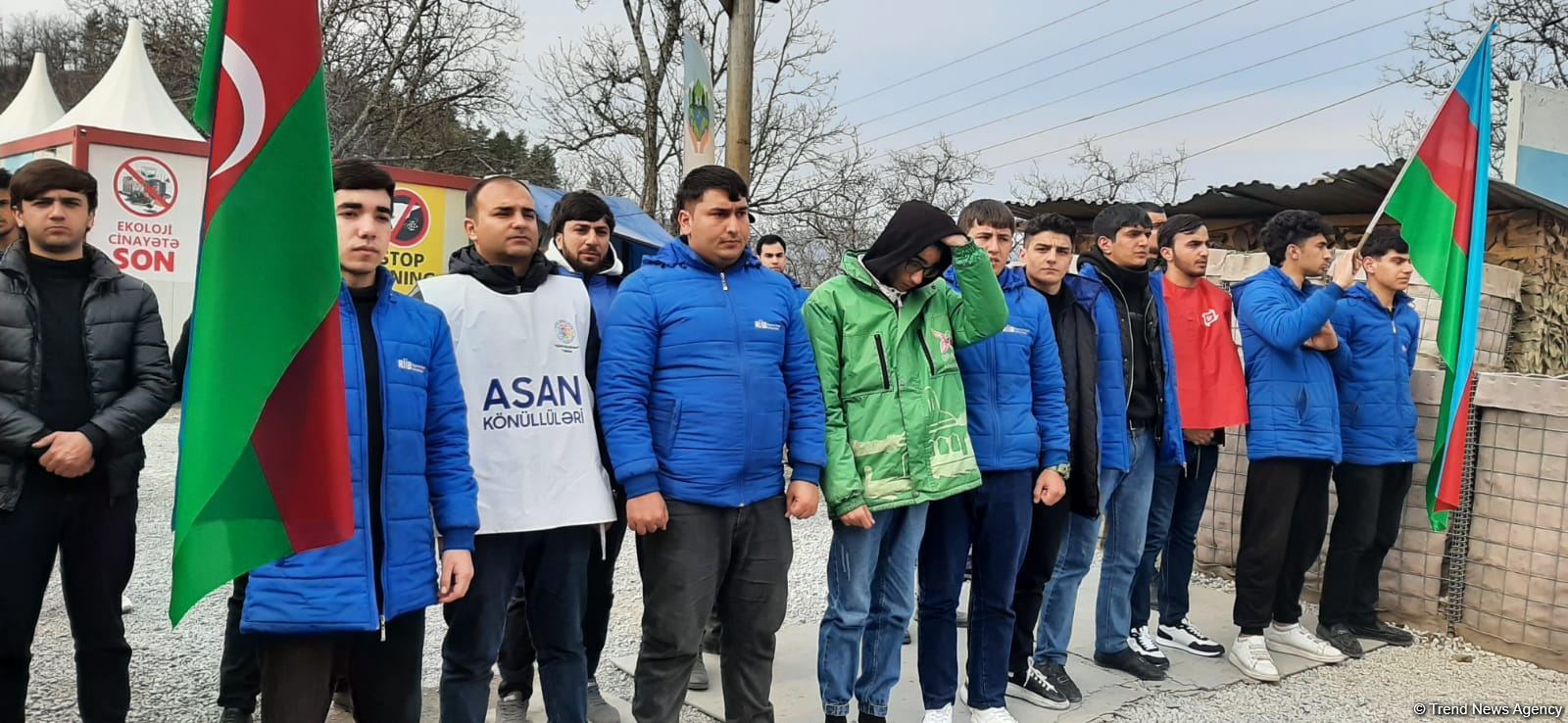 Peaceful protest of Azerbaijani eco-activists continues on Lachin-Khankendi road (PHOTO)