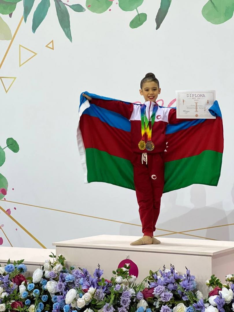 Azerbaijani gymnasts win gold medals at international tournament (PHOTO)