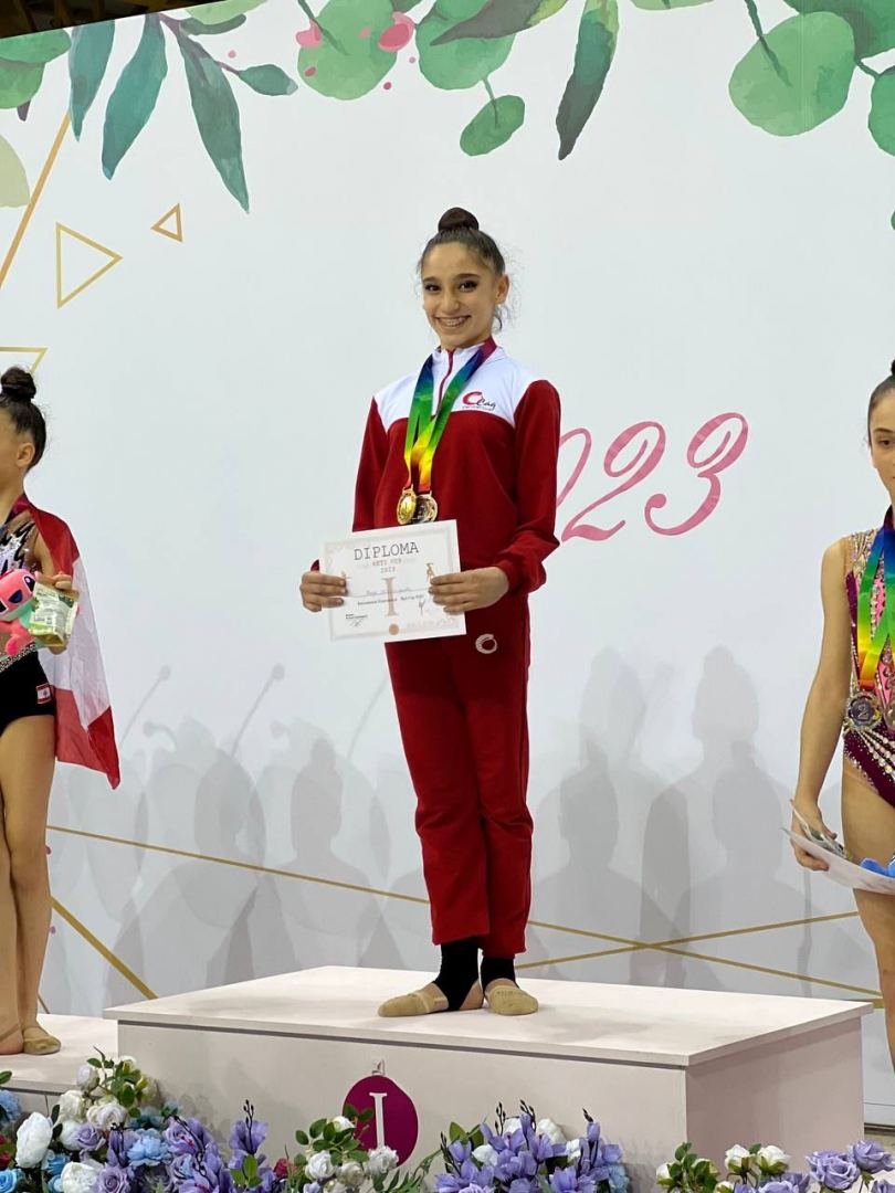 Azerbaijani gymnasts win gold medals at international tournament (PHOTO)