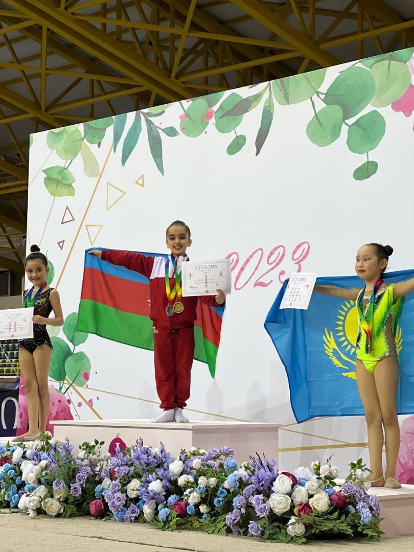 Azerbaijani gymnasts win gold medals at international tournament (PHOTO)