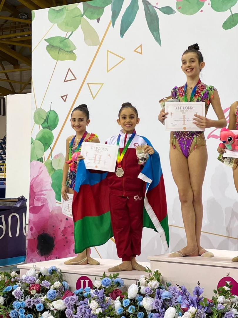 Azerbaijani gymnasts win gold medals at international tournament (PHOTO)