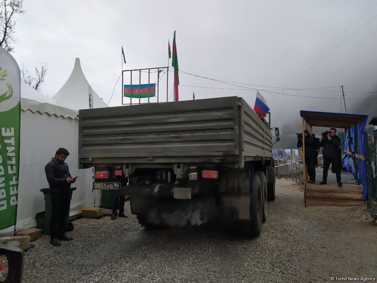 More vehicles of Russian peacekeepers move freely along Azerbaijan's Lachin-Khankendi road (PHOTO)