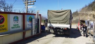 Сonvoy of Russian peacekeepers moves freely along Azerbaijan's Lachin-Khankendi road (PHOTO)