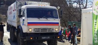 Сonvoy of Russian peacekeepers moves freely along Azerbaijan's Lachin-Khankendi road (PHOTO)