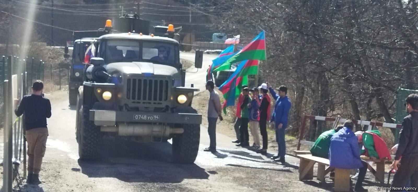 Сonvoy of Russian peacekeepers moves freely along Azerbaijan's Lachin-Khankendi road (PHOTO)