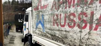 Convoy of Russian peacekeepers moves freely along Azerbaijan's Lachin-Khankendi road (PHOTO)