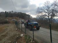 Russian peacekeepers' convoy moves freely along Azerbaijani Lachin-Khankendi road (PHOTO)