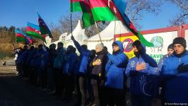 Peaceful protest of Azerbaijani eco-activists continues on Lachin-Khankendi road (PHOTO)