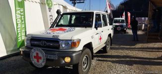 ICRC convoy moves freely along Azerbaijan's Lachin-Khankendi road (PHOTO)