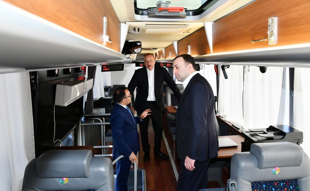 President Ilham Aliyev and Prime Minister Irakli Garibashvili visited Gabala regional “ASAN xidmet” center (PHOTO/VIDEO)