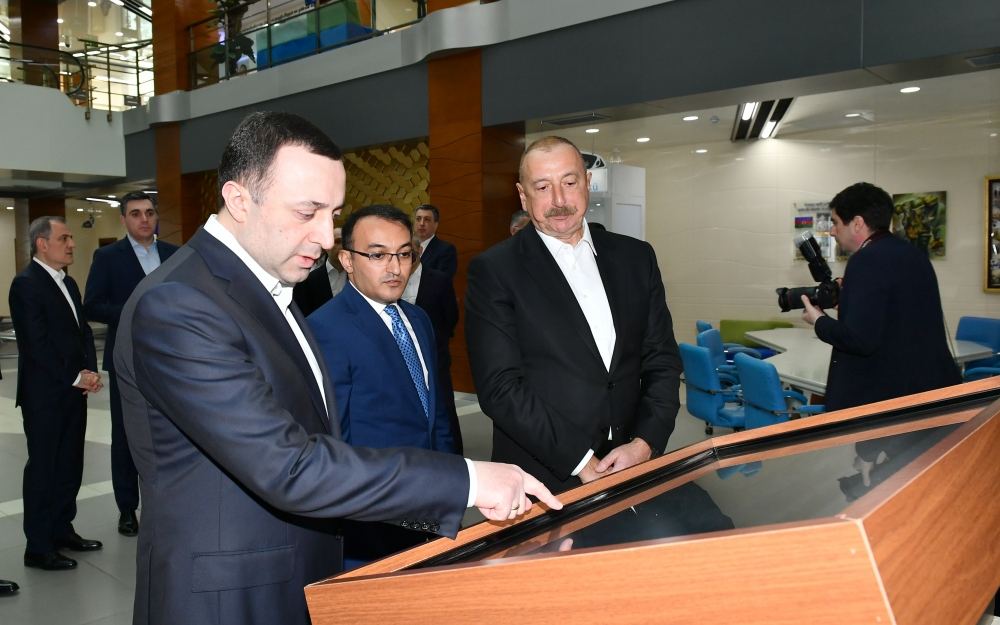 President Ilham Aliyev and Prime Minister Irakli Garibashvili visited Gabala regional “ASAN xidmet” center (PHOTO/VIDEO)