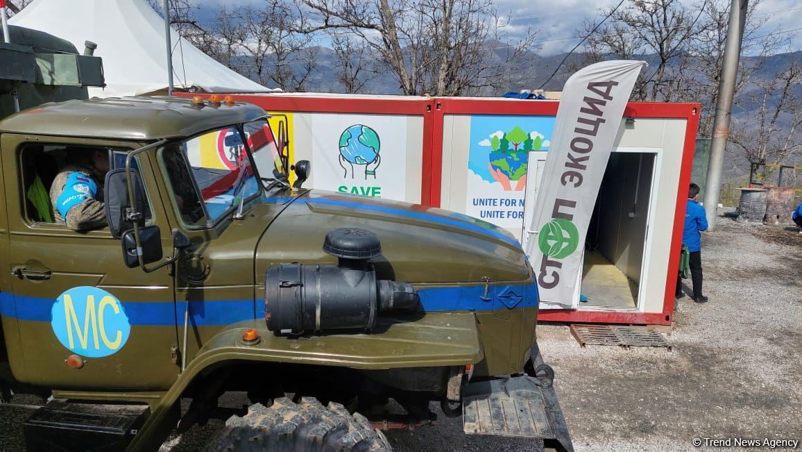 Russian peacekeepers' convoy moves freely along Azerbaijan's Lachin-Khankendi road (PHOTO)
